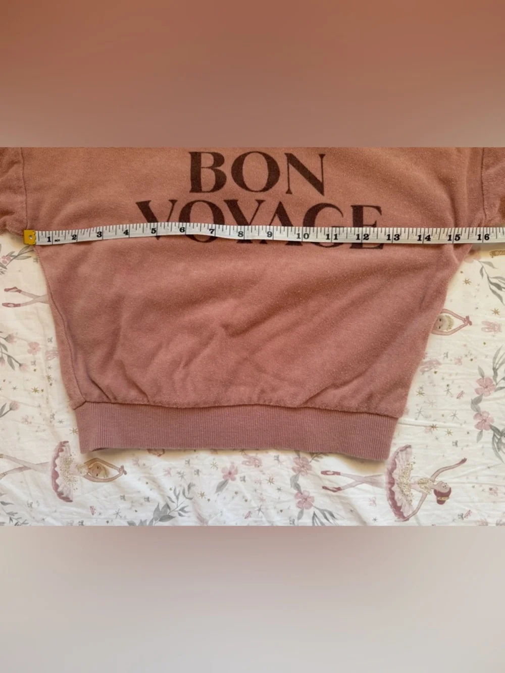 Rylee + Cru Bon Voyage Pink Mauve Terry Sweatshirt Set - sz 2-3 Toddler Girls